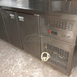 ψυγείο πάγκος συντήρηση, με 4 πόρτες G/N. Διαστάσεις 220x70x87