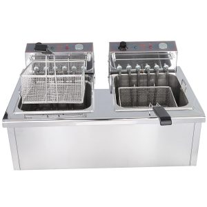 Φριτέζα διπλή 13+13 Lt ηλεκτρική