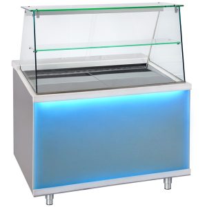 Βιτρίνα θερμαινόμενη 110x90x130 επιδαπέδια