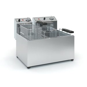 Φριτέζα Διπλή Ηλεκτρική Επιτραπέζια 4+7lt    Φ1007 380V