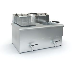 Φριτέζα Ηλεκτρική Διπλή με Βρύση 10 – 12 L      TX10