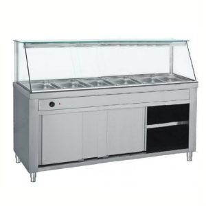 Μπαιν Μαρί για 6xGN 1/1 επιδαπέδιο με βιτρίνα