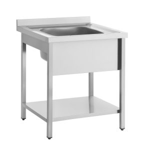 Λάντζα ανοιχτή 60×60 με 1 γούρνα 34x37x15