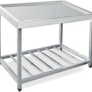 Ανοξείδωτο Τραπέζι Διαστάσεις  Μ120xΒ105xΥ80cm