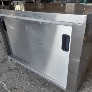 Ερμάριο πάγκος εργασία διαστάσεις 120Χ70Χ87 ράφι στην μέση και συρόμενες πόρτες.